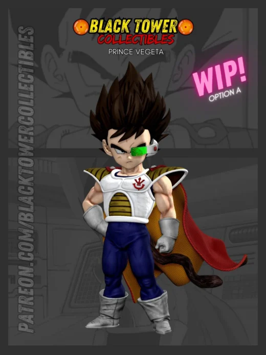 Principe Vegeta Niño Black Tower Collectibles