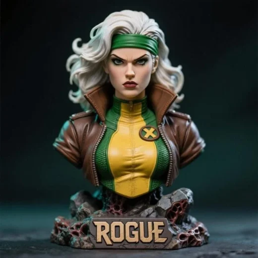 Rogue Bust – Mutant Heroine Statue – 3D Print Model STL