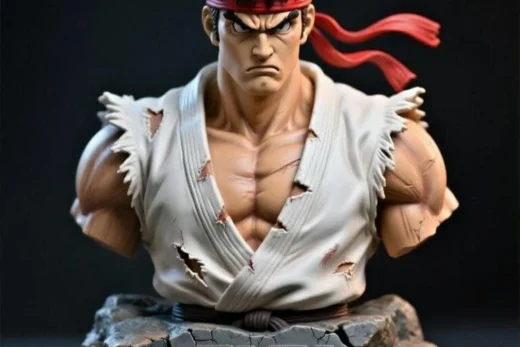 Ryu Bust – 3D Print Model STL