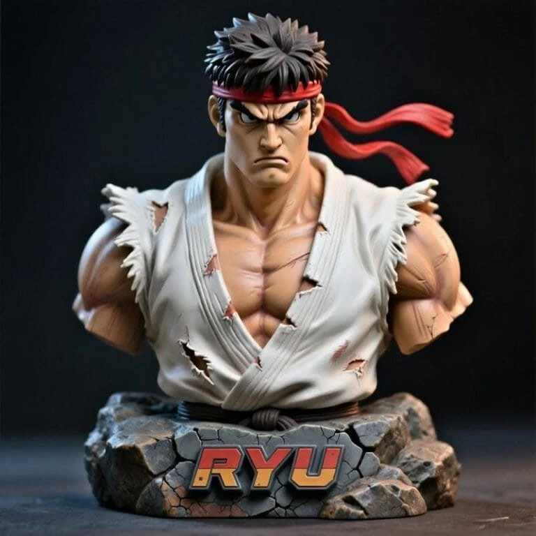Ryu Bust – 3D Print Model STL