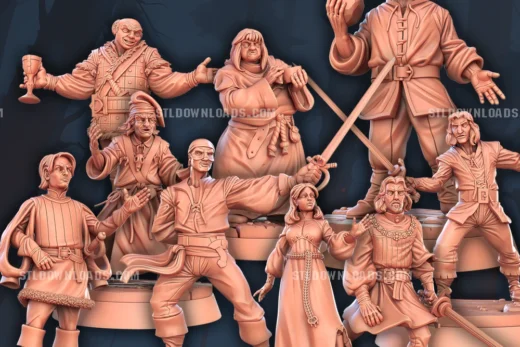 STL Miniatures The Princess Bride Set