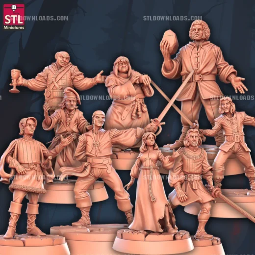 STL Miniatures The Princess Bride Set