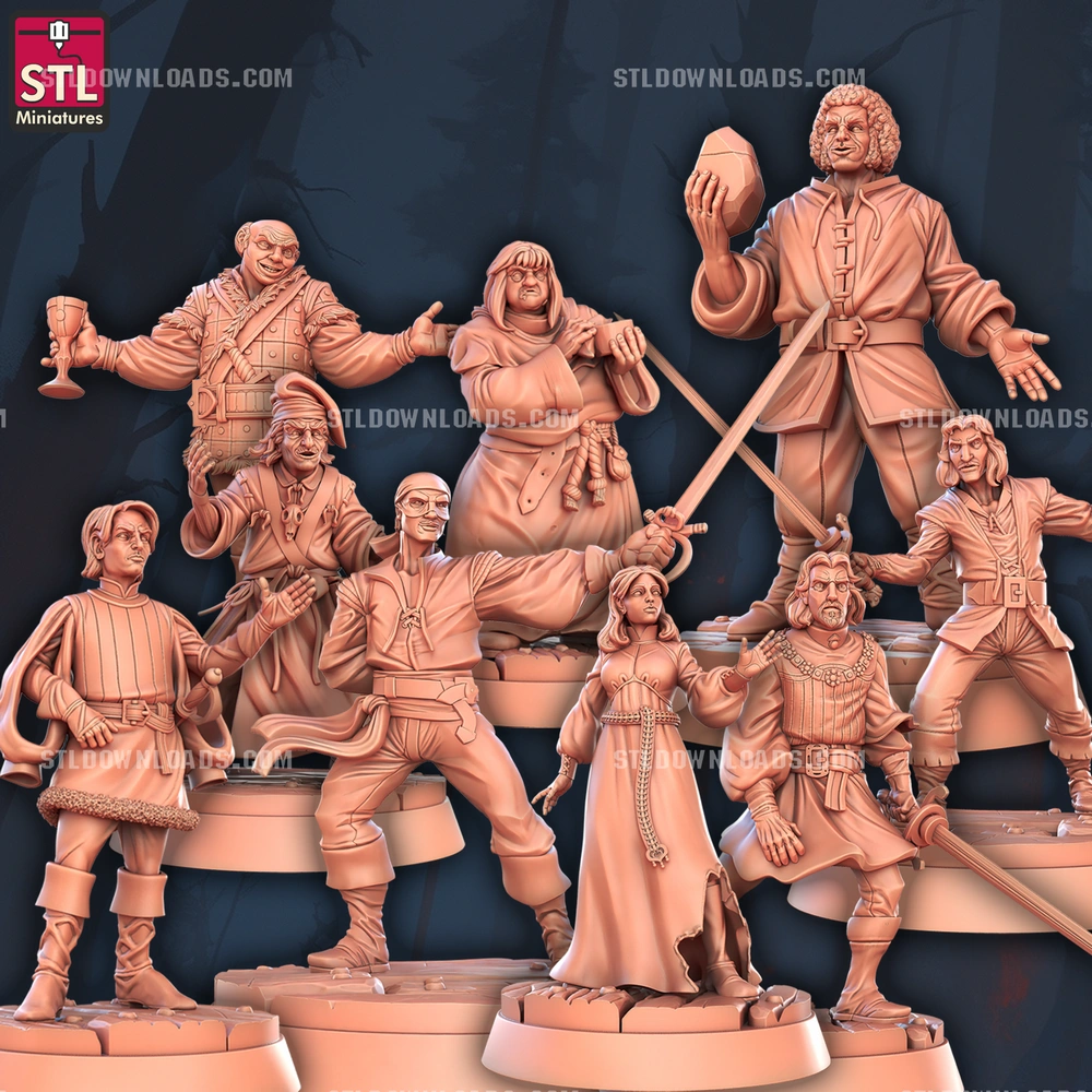 STL Miniatures The Princess Bride Set