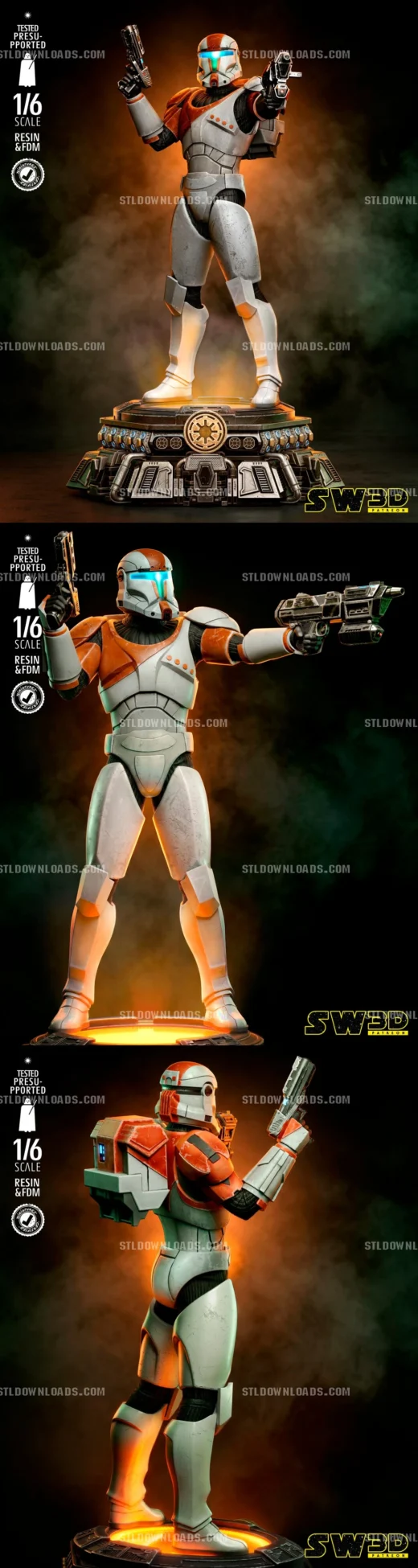 SW3D Clone Commando Sculpture