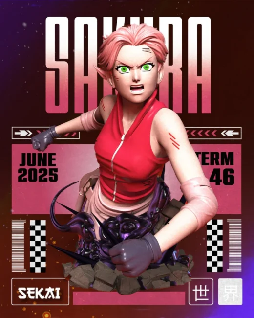 Sekai 3D Models Sakura Bust 75mm (Pre Supported)