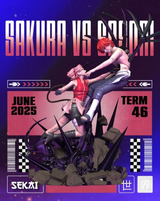 Sekai 3D Models Sakura VS Sasori Sculpture