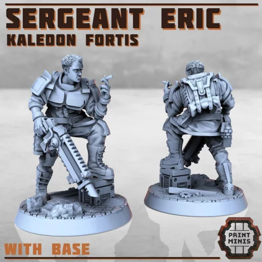 Sergeant Eric Kaledon Fortis supported