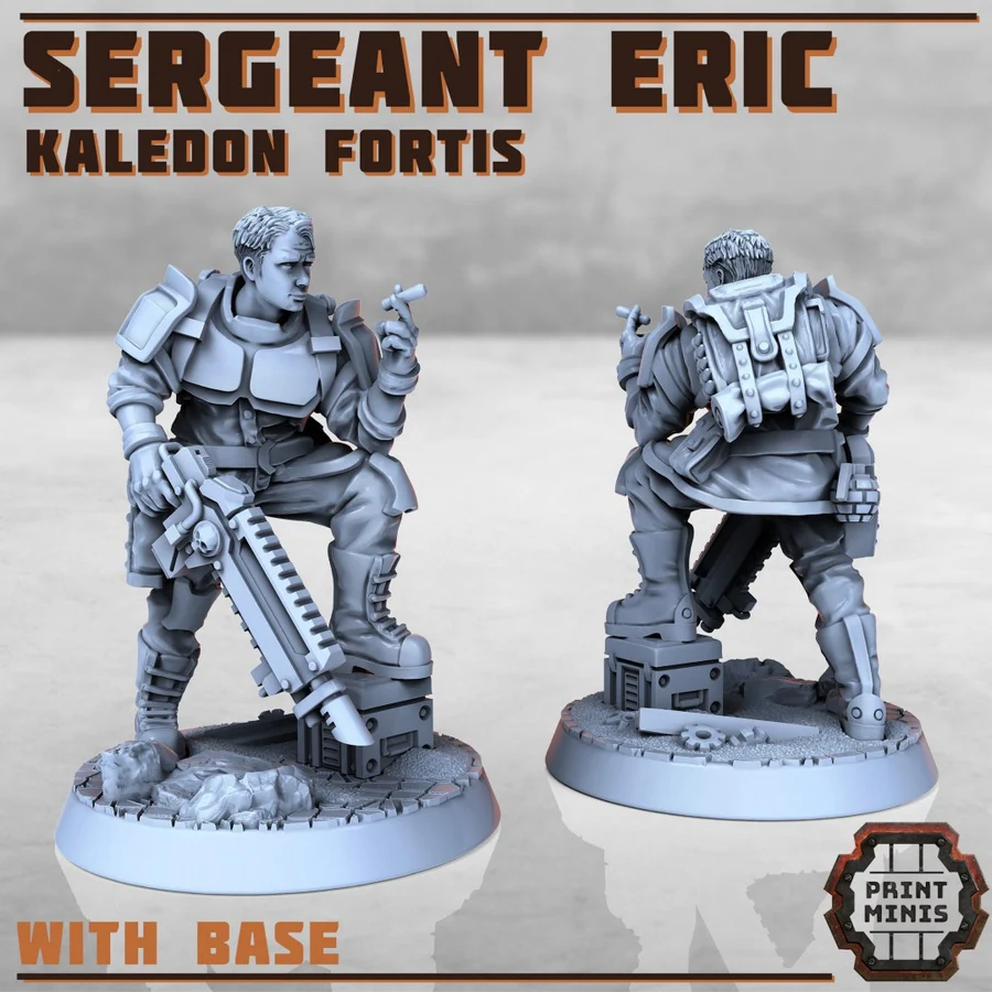 Sergeant Eric Kaledon Fortis supported