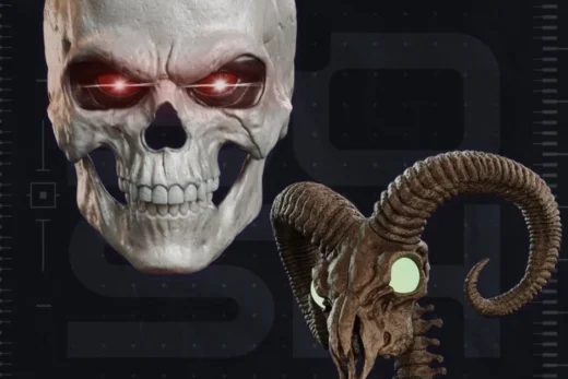 Skeletor Staff