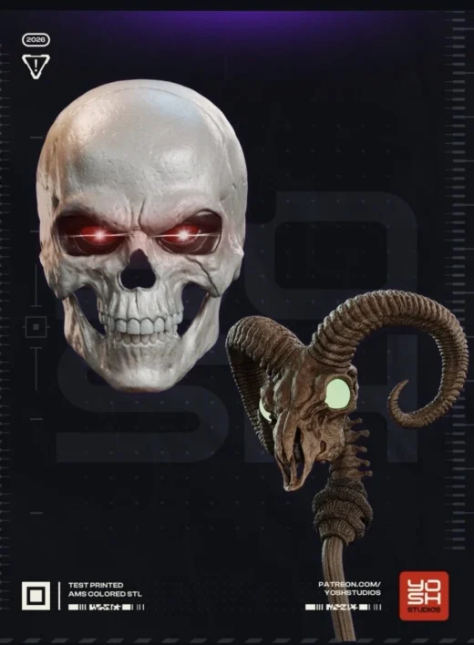 Skeletor Staff