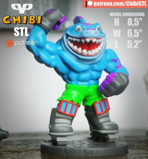 Street Sharks Streex Chibi
