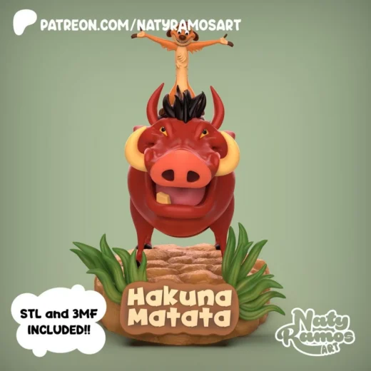 TIMON Y PUMBA@vse pro 3D