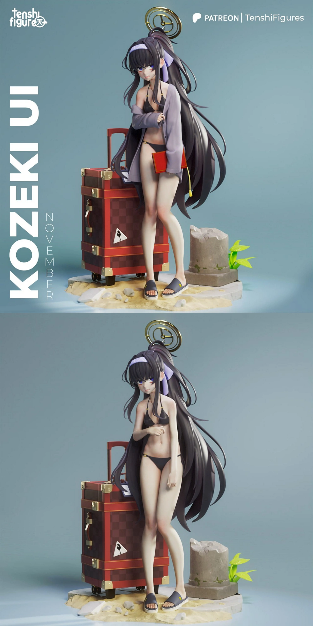 Tenshi Figures – Blue Archive – Ui Kozeki – STL 3D Print Model | AssetsFree.com Tenshi Figures Blue Archive Ui Kozeki