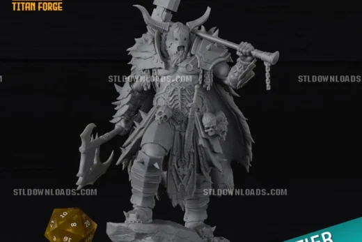 Titan Forge Miniatures Hobby Release Chaos Knight and Lara January
