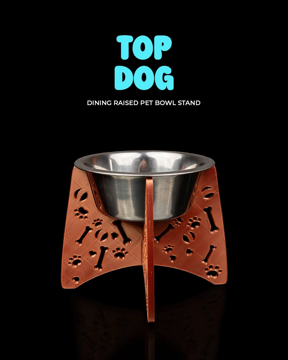 Top Dog Dining Raised Pet Bowl Stand 34c17d6abc