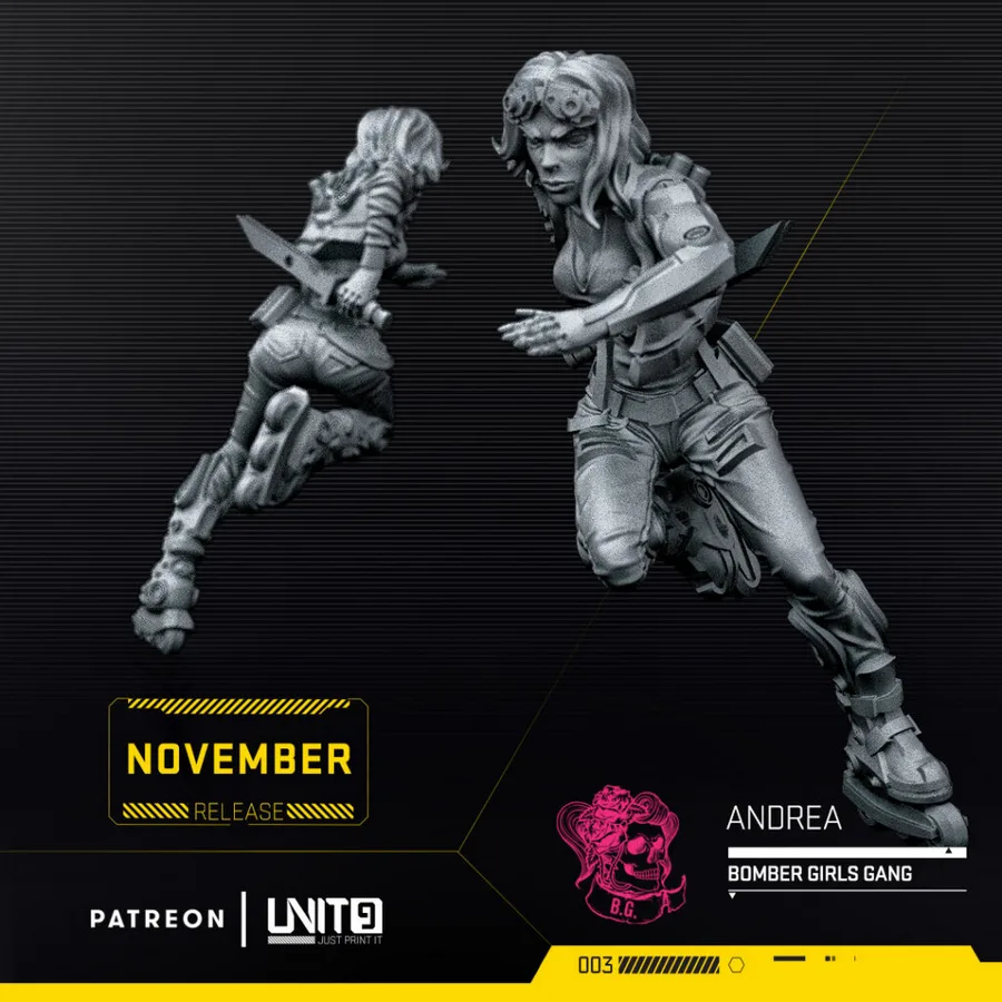 Unit-9 – Andrea – STL 3D Print Model | AssetsFree.com Unit 9 Andrea