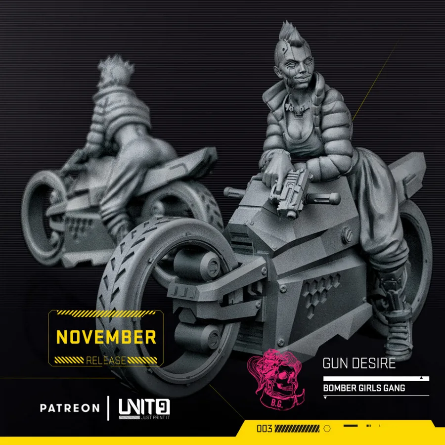 Unit 9 Desire on Motorcycle