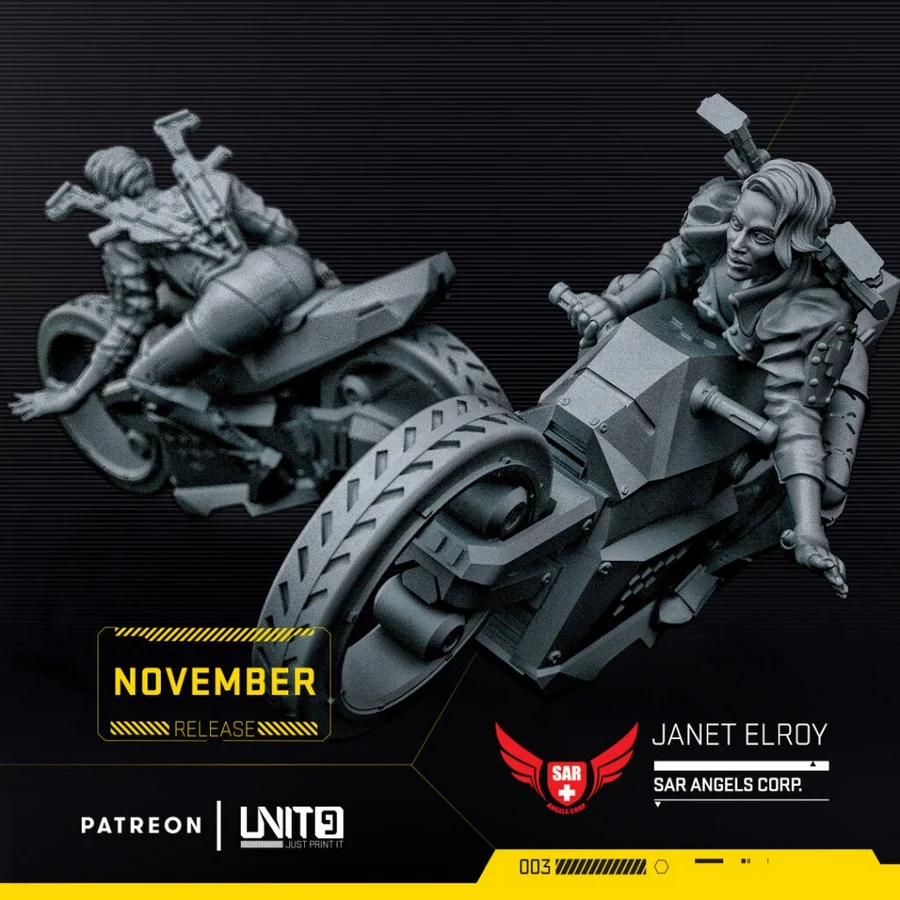 Unit 9 Janet Elroy on Motorcycle