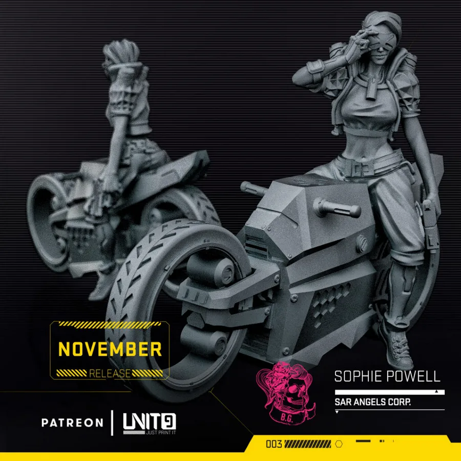 Unit 9 Sophie Powell on Motorcycle