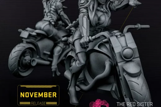 Unit 9 The Red Sister on Motorcycle