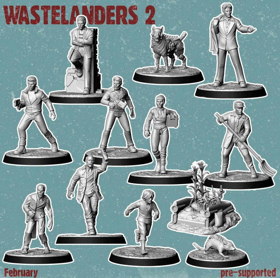 Vermilion Miniatures Wastelanders