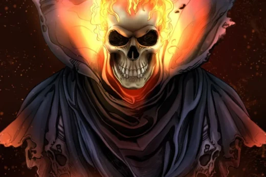 Wicked Ghost Rider Caleb Bust Portrait
