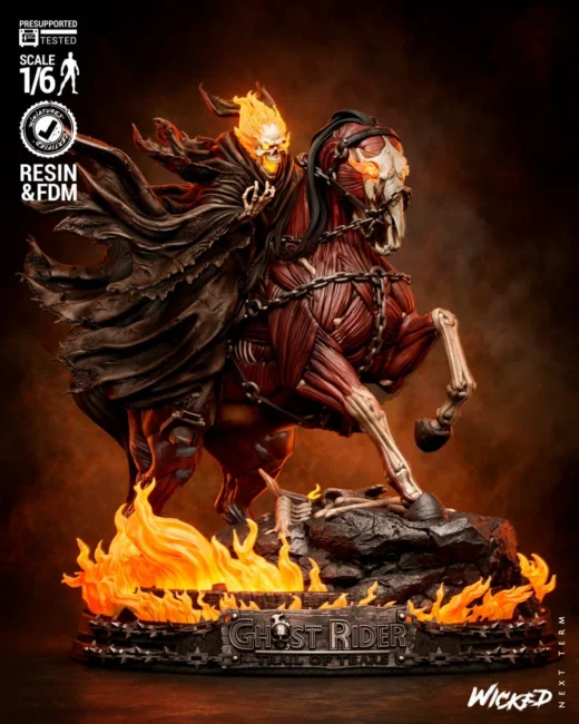 Wicked Ghost Rider Caleb Sculpture