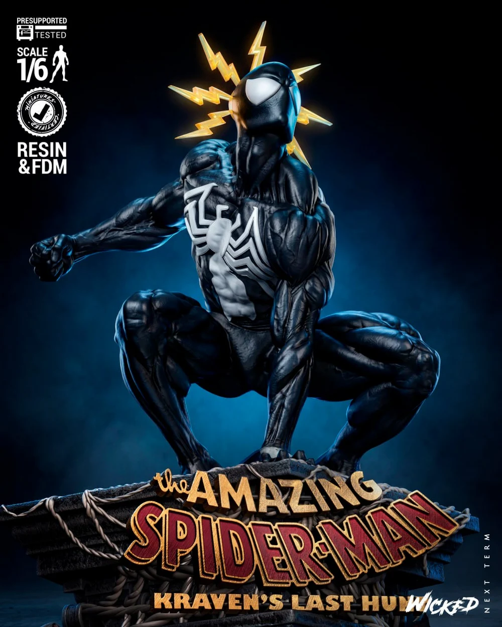 Wicked -Spiderman Sculpture – STL 3D Print Model | AssetsFree.com Wicked Spiderman Sculpture