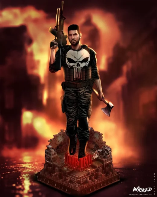 Wicked The Punisher Sculpture