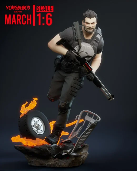 Yongblood Sculpture The Punisher