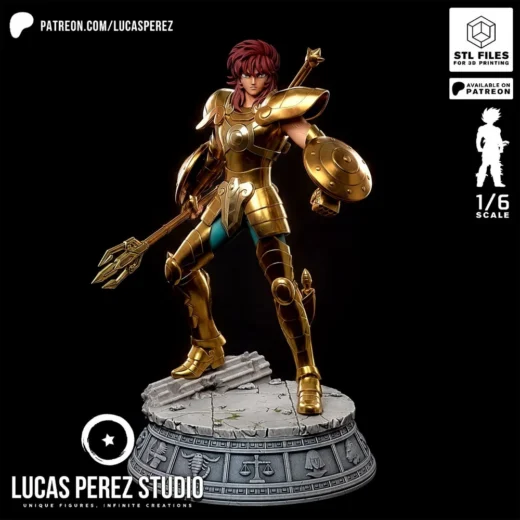 Young Libra Dohko Saint Seiya STL Forge