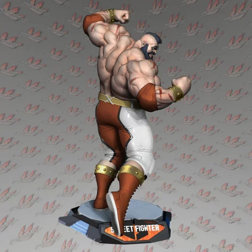 ZANGIEF SF6 1 10 SCALE PRESUPPORTED
