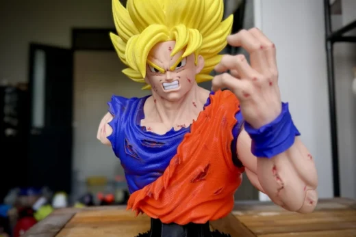 Goku bust fan art no ams multiparts