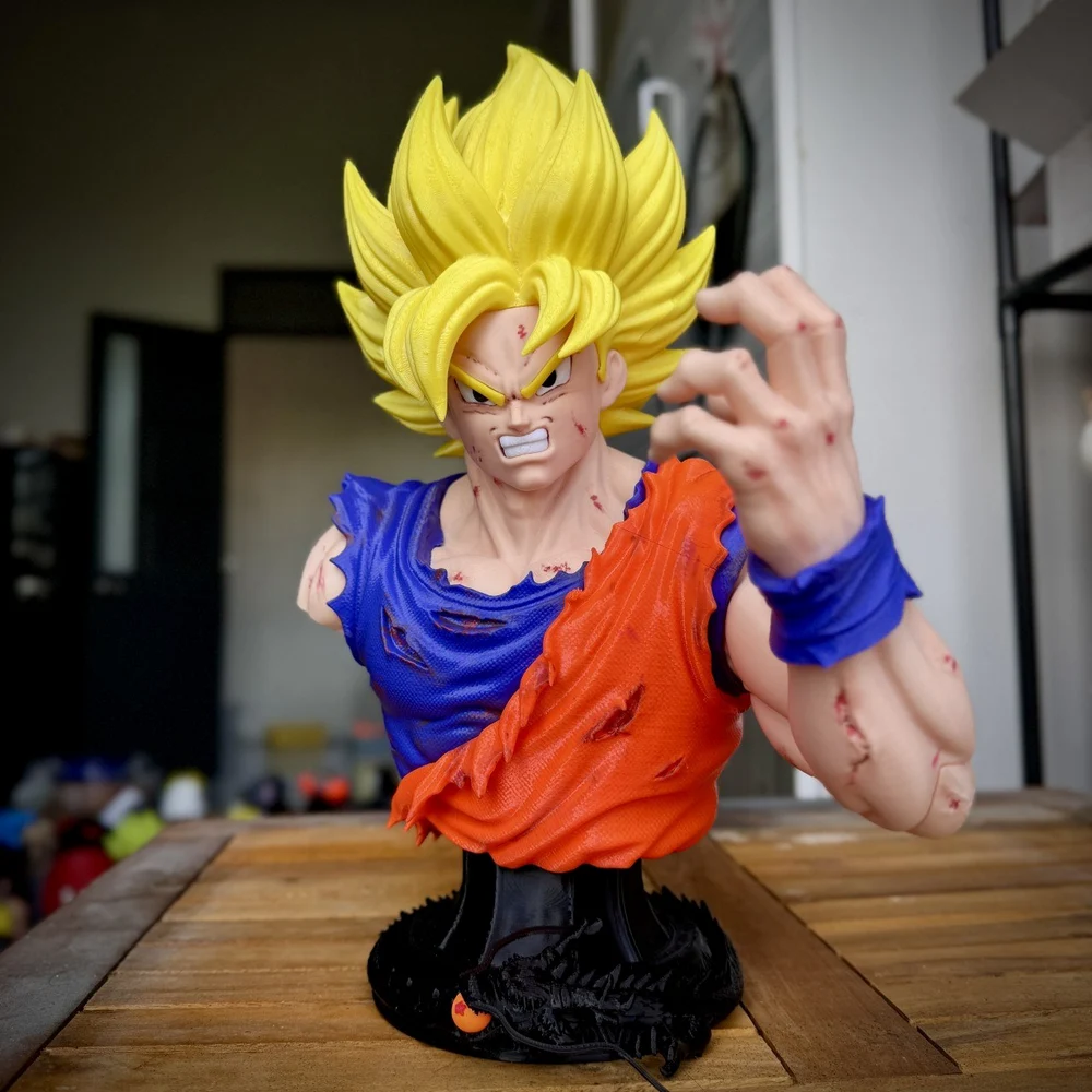 Goku bust fan art no ams multiparts