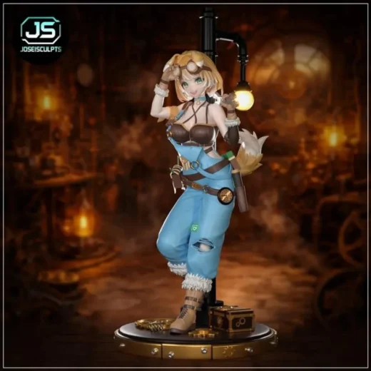 Josei sculpts Bonnie Barkswell