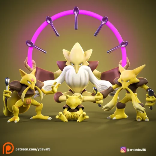 Megaalakazam,alakazam,kadabra, megaalakazam