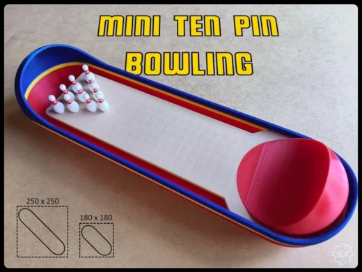 Mini ten pin bowling model files