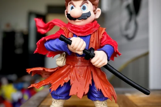 Ronin mario fan art no ams multiparts 3mf