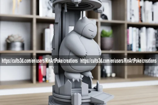 Snorlax in the lab from pokemon PLANET STL