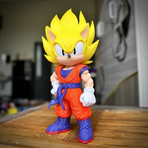 Sonic goku fan art no ams multiparts