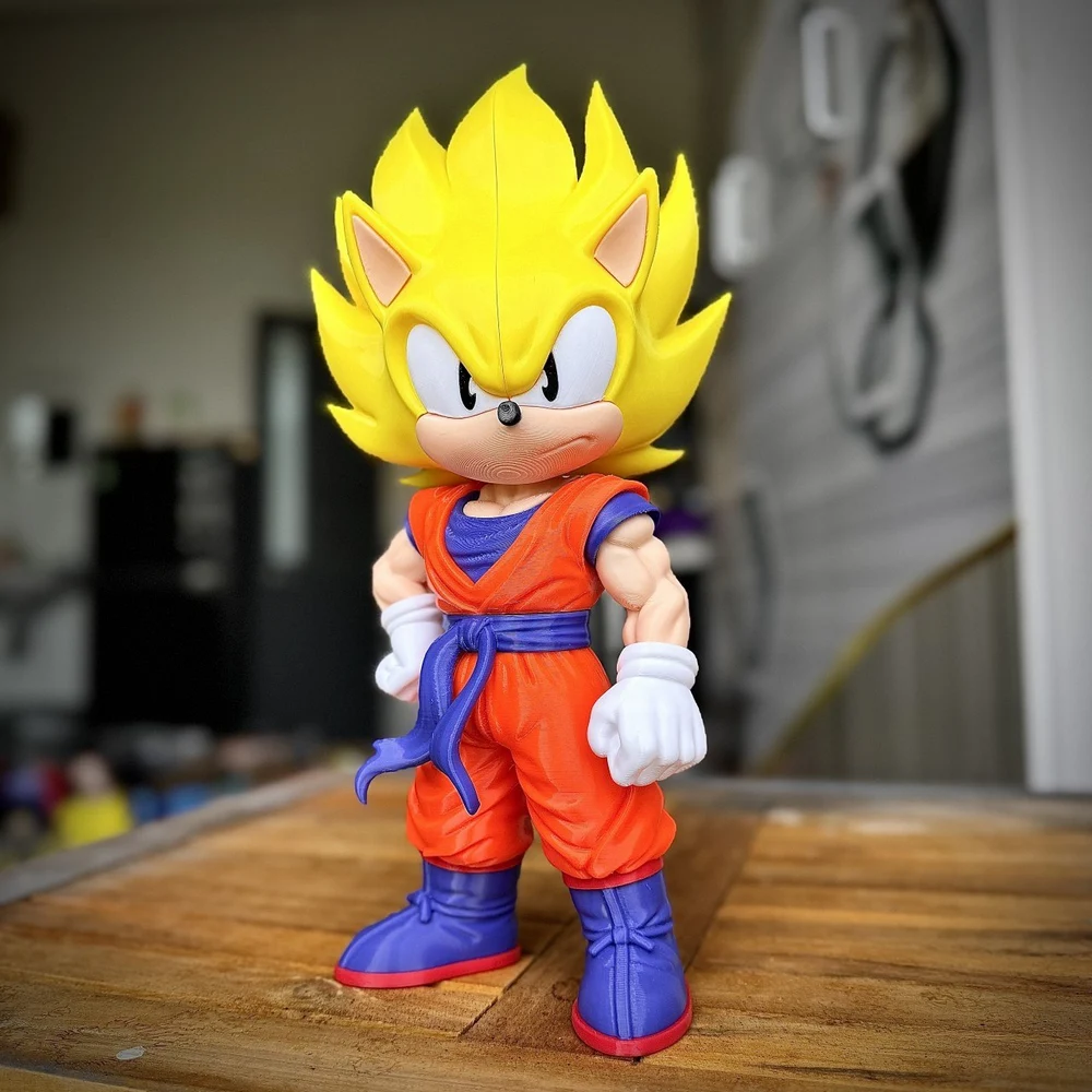 Sonic goku fan art no ams multiparts