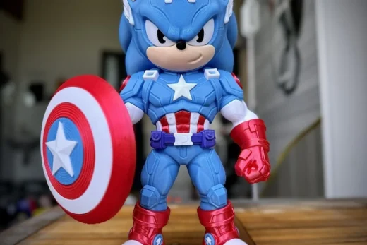 Sonic captain america fan art no ams multiparts