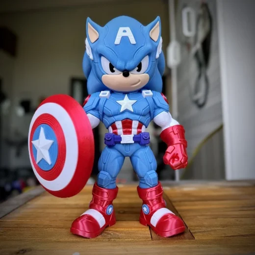 Sonic captain america fan art no ams multiparts