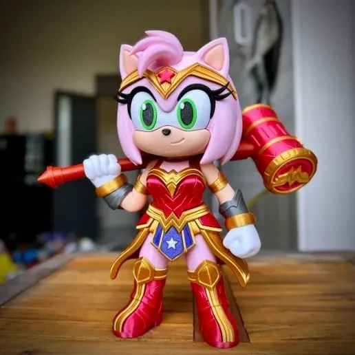 Wonder amy fan art no ams multiparts 3mf wonder wom