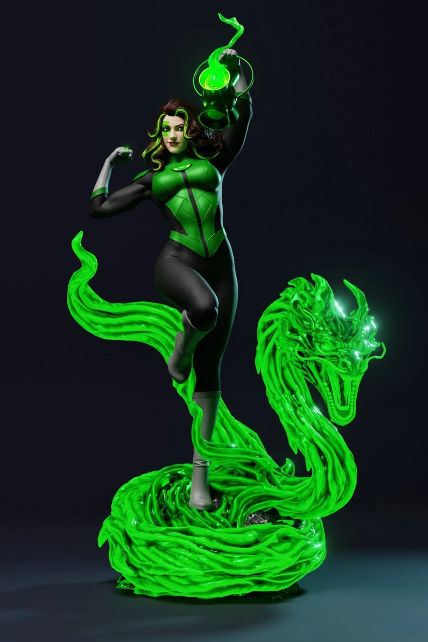 Abe3D – Jessica Cruz Green Lantern – 3D Print Model STL