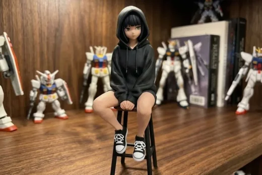 Anime Girl in a Hoodie