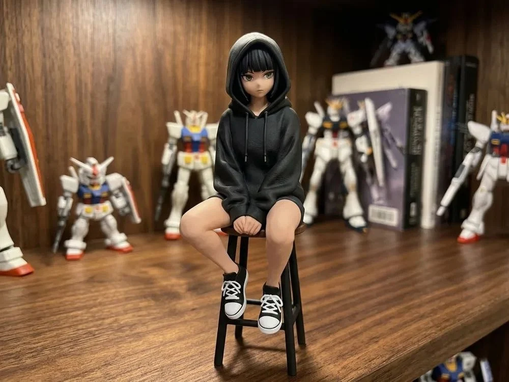Anime Girl in a Hoodie