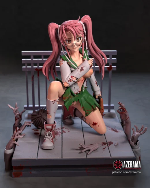 AzeramaSaya TakagiHighschoolof the Dead