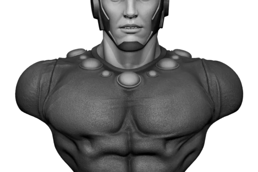 B3DSERK April Term 2026 Flash Gordon Portrait Bust ready for printing