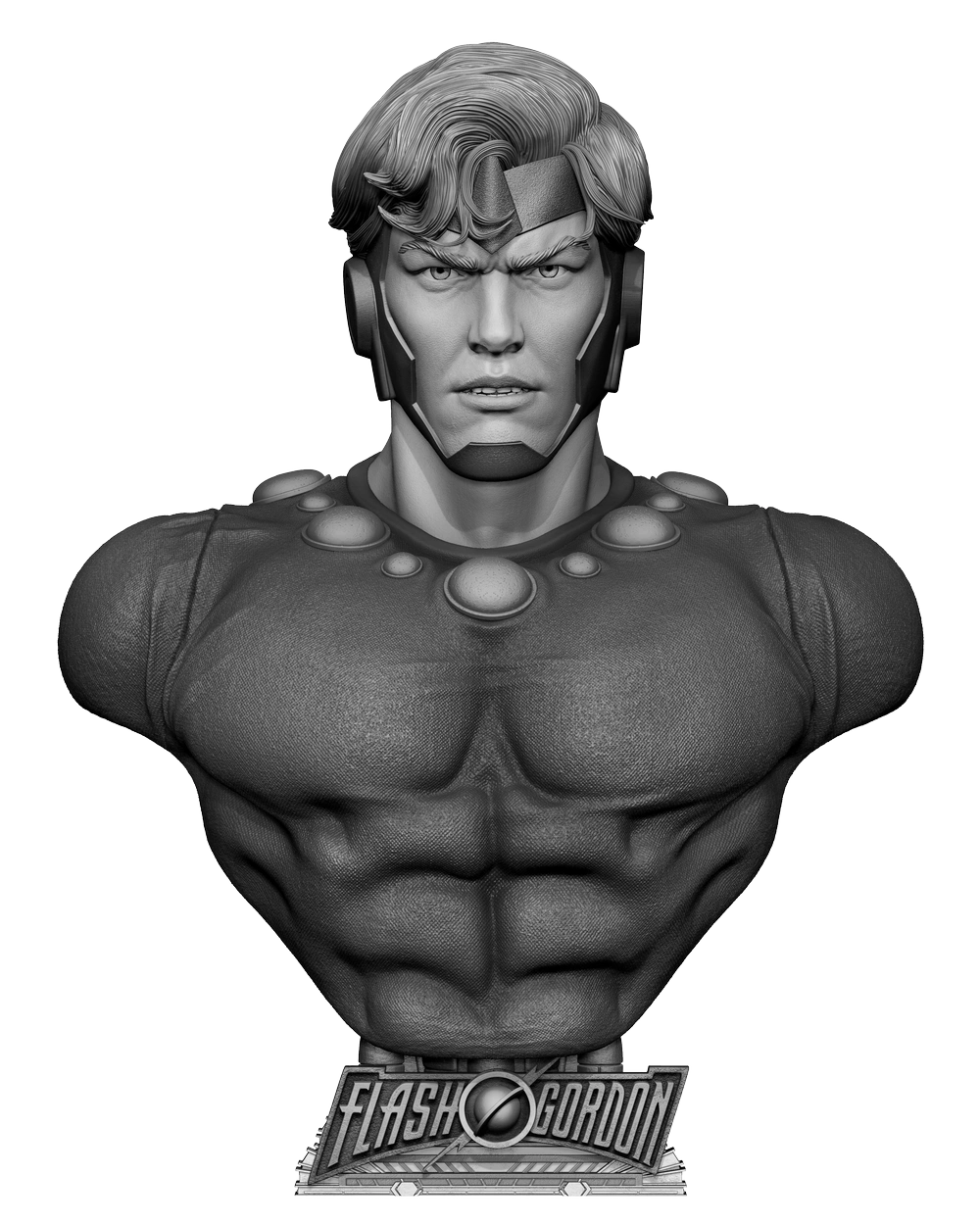 B3DSERK April Term 2026 Flash Gordon Portrait Bust ready for printing